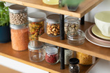Round reusable jar glass with aluminium cap - 10oz D:2.75in W:2.87in H:3.77in - 20 pcs