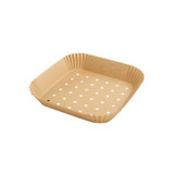 Kraft fryer cups square with holes - L:6.3in W:6.3in H:1.8in - 2400 pcs Kraft fryer cups square with holes - L:6.3in W:6.3in H:1.8in - 2400 pcs