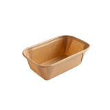 Rectangular Kraft Paper Baking Mold - 10oz L:4.4in W:2.6in H:1.7in - 1000 pcs