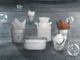 Tulip White Silicone Baking Cup - 3oz D:1.8in - 1200 pcs