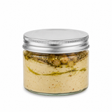 Round reusable jar glass with aluminium cap - 5.7oz D:2.75in W:2.87in H:2.44in - 80 pcs