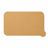 Die Cut Kraft Lid - L:6.9in W:4.9in - 500 pcs