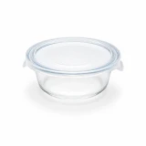Bokocook reusable glass bowl with PP lid - 14oz D:5.1in H:2.4in - 36 pcs