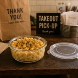 Bokocook reusable glass bowl with PP lid - 14oz D:5.1in H:2.4in - 36 pcs