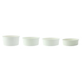 Buckaty Round White To Go Container -24oz Dia:5.7in H:2.3in
