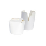 Mini White Pasta Box - 8oz D:2.75in H:2.6in - 500 pcs