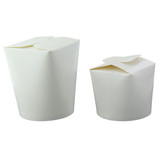 Mini White Pasta Box - 8oz D:2.75in H:2.6in - 500 pcs