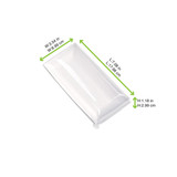 Clear PET Lid for 210BCHIC90180 - L:7.08in W:3.54in H:1.18in - 100 pcs