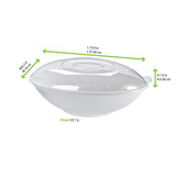 Clear PET Lid for 210BCHIC1500 & 210BCHIC1500BR - L:10.8in W:6.29in H:1.77in - 100 pcs