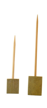 BOOT Single Prong Bamboo Skewer with Block End - L:3.9in - 480 pcs