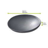 RAJA Round Black Bamboo Mini Dish - D:2.4in - 144 pcs
