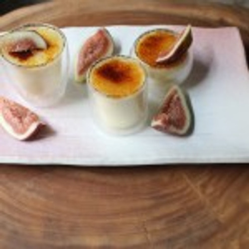 Delectable Dessert | Fig and Honey Creme Brulee