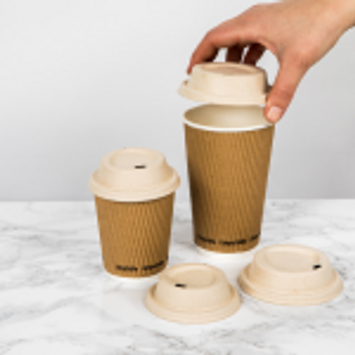 Use PacknWood Brown Sugarcane Lids for Your Eco-Friendly Cup Cover