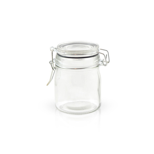 Mini Reusable Glass Seal Jars - 5oz D:2.5in H:3.6in - 24 pcs