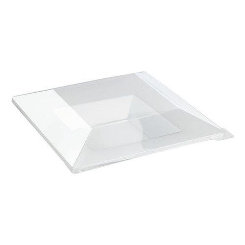 CLEAR LID FOR QUADRA PLATE REF # 210AQ2424 - L:9.6in W:9.6in H:1.5in - 60 pcs