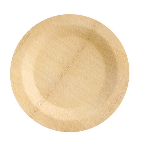 Bamboo Round Veneer Plate -  11in