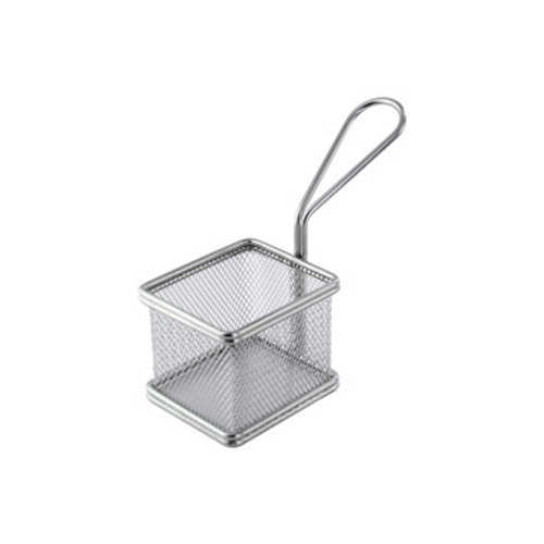 Small Reusable Stainless Steel Fryer Basket - 10oz L:3.3in W:2.8in H:2.6in - 6 pcs Small Reusable Stainless Steel Fryer Basket - 10oz L:3.3in W:2.8in H:2.6in - 6 pcs