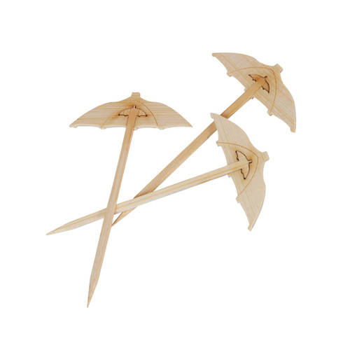 Bamboo Umbrella Pick - 3.5in - 2000 pcs