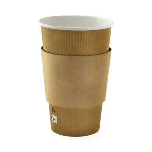 Coffee Cup Sleeve for 12-16-20 oz Cups - 12-20oz D:3.25in H:2.5in - 1000 pcs