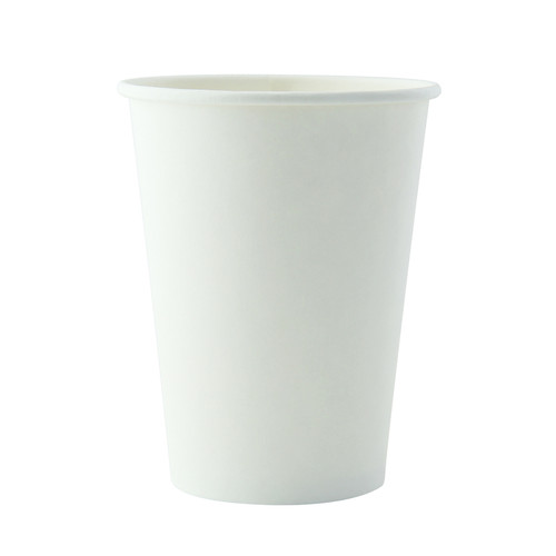 White Paper Cup - 12oz D:3.45in H:4.4in - 1000 pcs
