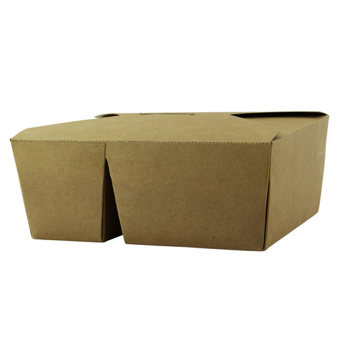 2-compartment kraft cardboard meal box - 33oz L:6.61in W:5.35in H:2.56in - 200 pcs