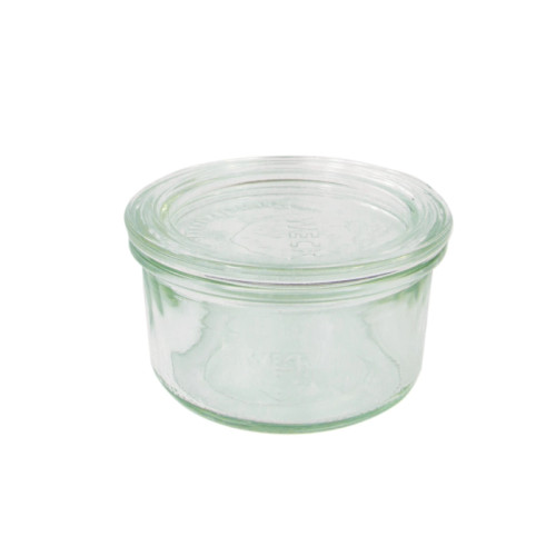 Bokocook reusable Weck glass jar with glass lid - 5.5oz H:1.96in D:3.14in - 12 pcs Bokocook reusable Weck glass jar with glass lid - 5.5oz H:1.96in D:3.14in - 12 pcs