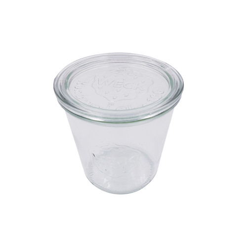 Bokocook reusable Weck jars with glass lid mold - 19.6oz H:4.33in D:3.93in - 6 pcs