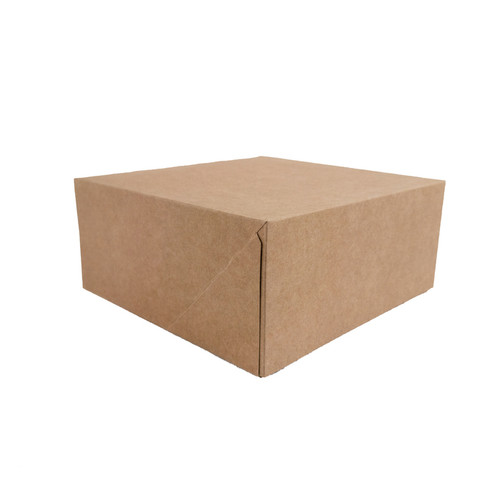 Kraft Pastry Box - L:7.09in W:7.09in H:3.15in - 50 pcs