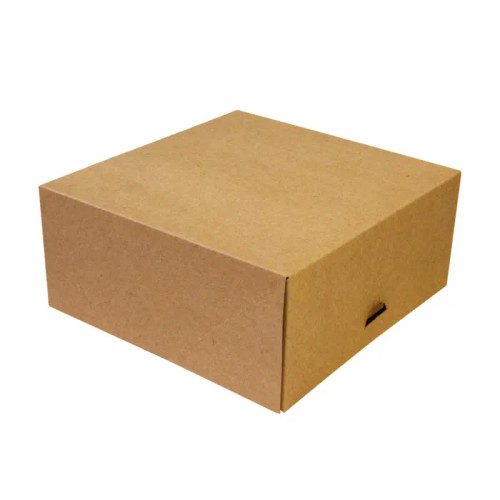 Kraft Pastry Box - L:7.09in W:7.09in H:3.15in - 50 pcs Kraft Pastry Box - L:7.09in W:7.09in H:3.15in - 50 pcs