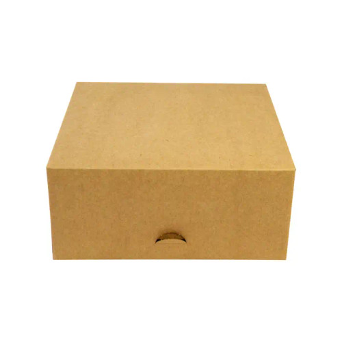 Kraft Pastry Box - L:7.09in W:7.09in H:3.15in - 50 pcs Kraft Pastry Box - L:7.09in W:7.09in H:3.15in - 50 pcs