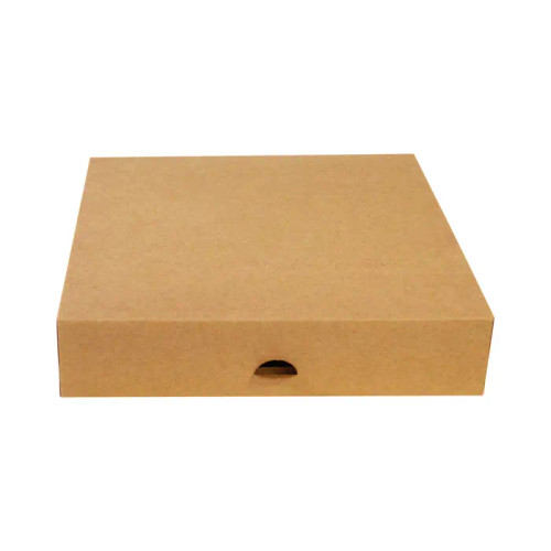 Kraft Pastry Box - L:9.06in W:9.06in H:1.97in - 50 pcs Kraft Pastry Box - L:9.06in W:9.06in H:1.97in - 50 pcs