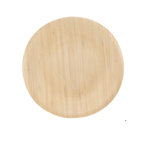 Bamboo Veneer Round Plate - D:11.1in H:0.7in - 100 pcs