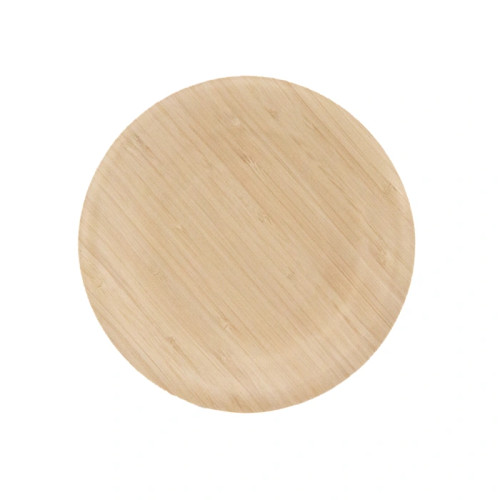 Bamboo Veneer Round Plate - D:7.1in H:0.7in - 100 pcs