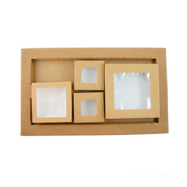 Order A Sample - Kraft Meal Tray And Kray Box Lunchbox - 250 Sets