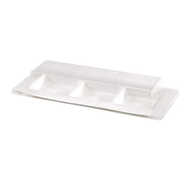 Clear PET Lid for 210APU3TAPA - 12oz L:10.2in W:4.37in H:1.25in - 250 pcs