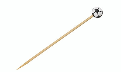 210BBRND - Sports Themed Bamboo Skewers Soccer - L:4.72in - 1000 pcs 210BBRND - Sports Themed Bamboo Skewers Soccer - L:4.72in - 1000 pcs