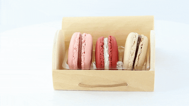 Rectangular Wood Box for 3 Macarons with Latch - L:4.2in W:3in H:2.25in - 100 pcs Rectangular Wood Box for 3 Macarons with Latch - L:4.2in W:3in H:2.25in - 100 pcs