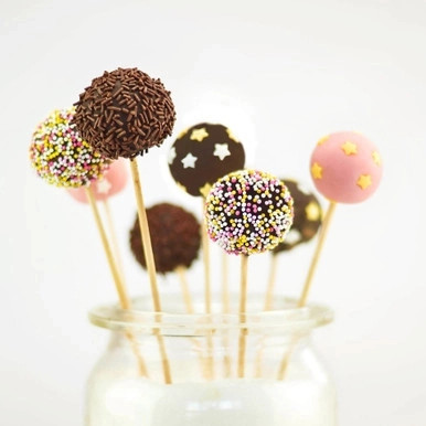 Wooden Cake Pop Sticks - D:0.15in L:3.7in - 500 pcs Wooden Cake Pop Sticks - D:0.15in L:3.7in - 500 pcs