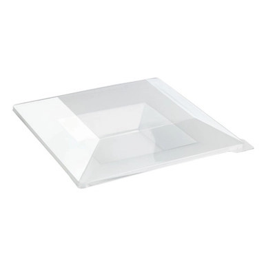 CLEAR LID FOR QUADRA PLATE REF # 210AQ2424 - L:9.6in W:9.6in H:1.5in - 60 pcs CLEAR LID FOR QUADRA PLATE REF # 210AQ2424 - L:9.6in W:9.6in H:1.5in - 60 pcs