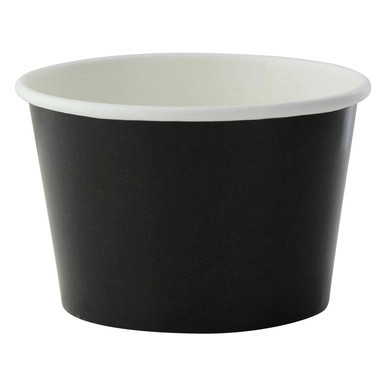 Black Paper Cup - 9oz D:3.7in H:2.8in - 500 pcs Black Paper Cup - 9oz D:3.7in H:2.8in - 500 pcs