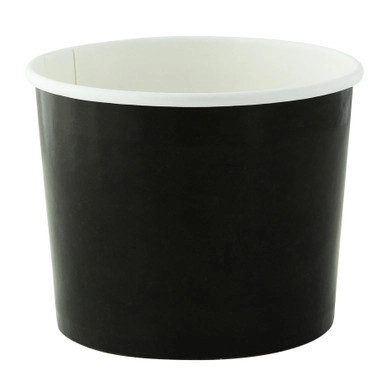 Black Paper Cup - 10oz D:3.5in H:3in - 500 pcs Black Paper Cup - 10oz D:3.5in H:3in - 500 pcs