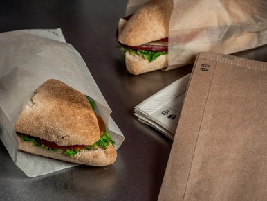 Brown Paper Sandwich Bag - L:13.8in W:3.9in H:1.6in - 1000 pcs Brown Paper Sandwich Bag - L:13.8in W:3.9in H:1.6in - 1000 pcs