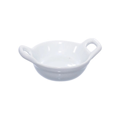 Mini Reusable Porcelain Casserole Dish - 1oz D:2.5in H:1in - 24 pcs