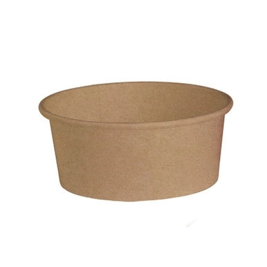 Buckaty Round Kraft To Go Container - 24oz D:5.9in H:2.4in - 360 pcs Buckaty Round Kraft To Go Container - 24oz D:5.9in H:2.4in - 360 pcs