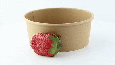 Packnwood Runde Kraft To-Go Container 26 Oz Mit Deckel - Fettresistent, Recycelbar Für Take-away