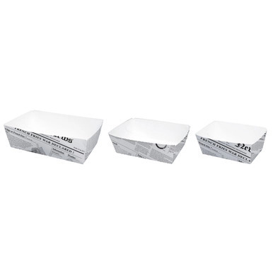 Sturdy Newspaper Printed Basket - 8.5oz L:3.5in W:2.2in H:1.6in - 1000 pcs Sturdy Newspaper Printed Basket - 8.5oz L:3.5in W:2.2in H:1.6in - 1000 pcs