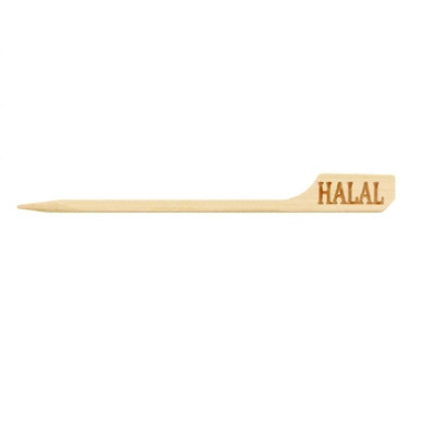 Food Information Picks Halal - L:3.5in W:0.03in - 1000 pcs Food Information Picks Halal - L:3.5in W:0.03in - 1000 pcs