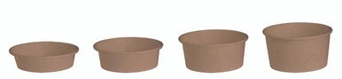 Round Kraft Salad Bucket with PET Lid Included - 40oz D:7.2in H:2.6in - 200 pcs Round Kraft Salad Bucket with PET Lid Included - 40oz D:7.2in H:2.6in - 200 pcs