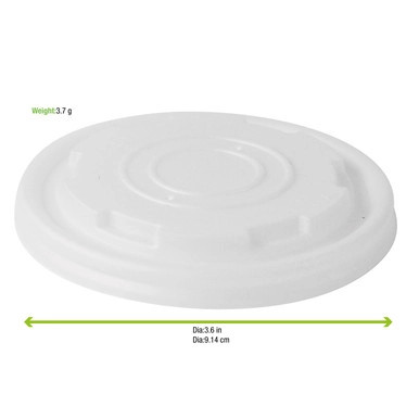 CPLA Lid For 8 oz Cup - D:3.5in - 1000 pcs CPLA Lid For 8 oz Cup - D:3.5in - 1000 pcs