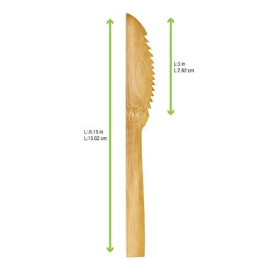 Bamboo Knife - L:6.3in - 250 pcs Bamboo Knife - L:6.3in - 250 pcs